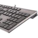 A4Tech Klaviatūra KV-300H A4TKLA39976, 43.6cm, 12.4cm, 2.2cm, USB, membrāna, 2 USB porti, ergonomisks dizains