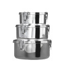 Nerūsējo&scaron;ā tērauda pārtikas trauks, 0,5 L, silikona blīve, R555201, BasicNature