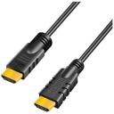 Logilink HDMI kabelis, CHA0020, 20 m, aktīvs, HDMI A tips vīrie&scaron;u, melns, 4K atbalsts, apzeltīti kontakti