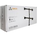 Sbox Monitora stiprinājums LCD-352/4-3, 4x10kg, 17''-32'', VESA 75x75/100x100, slīpums +45&deg;/-45&deg;, pagrie&scaron;ana +90&deg;/-90&deg;