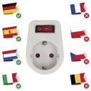 Emos L&uuml;litiga pistik P00262, 1x2P+PE, 3680W, IP20, laste kaitse