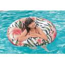 Bestway Надувное кольцо Tropical Palms 8982183, &Oslash; 119 см, &Oslash; 106 x 27 см, ПВХ, предохранительный клапан, заплатка для ремонта