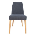 Krēsls ILVA 62x48xH88cm, mīksta, pelēka sēdvieta, gai&scaron;as ozolkoka kājas 91206 Allit