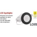 Emos LED prožektorius LORI ZV1164, 4,5 W, 345 lm, IP65, 110&deg;, 2700/4000 K, juodas, įmontuojamas