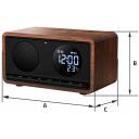 Manta Raadiokell RDI912B, 10W, Bluetooth 5.1, 2200mAh, FM raadio, termomeeter, must