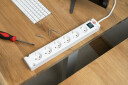 Удлинитель 230 В IP20 3м, Brennenstuhl, 1150650326, 3м, 6 розеток, 90&deg; розетки, 3500 Вт, IP20