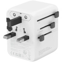 Compact travel charger with 70 W maximum power and compatibility with EU UK US AUS sockets OnTour 70 EU UK US AUS 70W White CNS-TA70W1006W CANYON