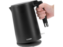 Elektriskā tējkanna 1,5L melnā, COOL TOUCH, 68206, automātiskā izslēgšanās, nerūsējošais tērauds
