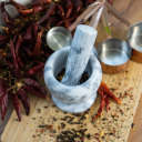 Marmora virtuves piesta, pelēka, Ø 10.5 cm BROWIN 312024