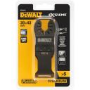 Dewalt Multi-Tool Accessories DT20727-QZ 31mm x 43mm Titāna Oscilējo&scaron;ā asmens 5 gab., putekļu izsūknē&scaron;ana, metāls, koks, PVC