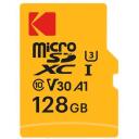 Kodak microSDXC 128GB UHS-I U3 Ultra EKMSDM128GXC10HPRK, 128GB, UHS-I, V30, 100MB/s, 40MB/s, A1, adapter kaasas