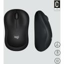Logitech USB optinė pelė M220 SILENT 910-004878, 1000 DPI, 10m belaidis, 3 mygtukai, AA baterija