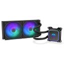Endorfy CPU Охладитель Navis F240 ARGB EY3B004, 240мм, 2 вентилятора, 1600-2600 RPM, алюминий, RGB контроллер