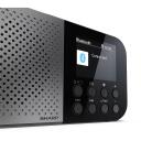Sharp OSAKA tasku/k&auml;eshoitav digitaalne raadio DR-P520(GY), 5,08 cm, 12 h, Bluetooth 5.3, DAB/DAB+/FM