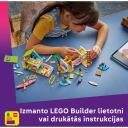 Lego Konstruktors Pludmales māja ar roņiem 42699, 400 gab., 3 minilellītes, 2 roņi, smūtiju automāts, kajaks