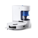 Robot vacuum and mop for dry and wet cleaning with 8000 Pa suction power 5200 mAh Li-ion battery and 0.4 L dust container white-blue Ecovacs DEEBOT N20 PLUS