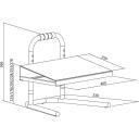 Logilink Brīvi stāvo&scaron;s regulējams kāju balsts EO0007, 36.6cm, 40cm, 33.9cm, tērauds, 6 augstuma iestatījumi, melns