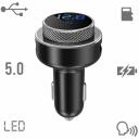 Manta FM modulaator TFM101 STREAM, QC3.0, Bluetooth 5.0, MicroSD pesa, USB port, LED ekraan, 12V