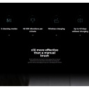 Ultrasonic electric toothbrush 46000rpm 5 modes wireless charging up to 40 days IPX7 black ADB0006 Aeno