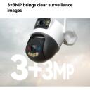 Imou Cruiser Dual 2C 4G IP p&ouml;&ouml;rdkaamera videovalveks 6MP 3+3MP dual lens IR 30m AI IPC-S7XCP-6M1TED valge