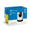 TP-Link Tapo C225 (TAPO-C225) pasukama AI namų saugumo Wi-Fi kamera 2K QHD 360&deg;/149&deg; aprėptis AI aptikimas naktinis matymas dvikryptis garsas microSD iki 512 GB balta
