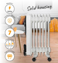 Efektīvs eļļas sildītājs ar 7 sekcijām ~15–18m² telpām maks. jauda 1500W Balts AD7815 Adler