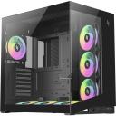 Gamemax Korpus NEX C56 BK, 7, ATX, 2xUSB 3.2 Gen 1, 1xUSB-C 3.2 Gen 2, 1x k&otilde;rvaklapid, 4 sisemist pesa