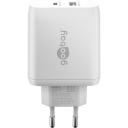 Goobay strāvas adapteris USB-C PD Dual Fast Charger 65412, 45 W, DC 5/9/12/15/20 V, 2x24 pin USB-C, 3 A