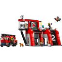 Lego Ugunsdzēsēju stacija MODELIS 60414, 843 elementu, 5 figūriņas, instrukciju lapa
