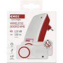 Emos Juhtmeta uksekell P5750.2T, 1 tk, 2 nuppu, 150 m, 10 meloodiat, IP44, 95 dB, self-learning