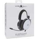 White Shark Austiņas GH-2540 ELEPHANT-W, 330g, Balta, 1.8m, 32&Omega;, 20Hz-20KHz, 108dB, Vadu, Mikrofons, Skaļuma regulētājs