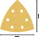 BOSCH PAPIER DELTA WOOD P120 /50szt., Delta slīpma&scaron;īnām EXPERT C470 SMIL&Scaron;PAPĪRS, 2608900930, BOSCH