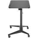 Maclean MC-453B, mobilais klēpjdatora galds, 80x52cm, 8kg, augstuma regulē&scaron;ana, melns, tērauds, 1 kāja