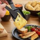Severin Raclette grill 9670, 1400W, must, mitte kleepuv pind, LED indikaatorid, 8 pannid