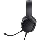 Trust ausinės GXT492 Carus, 20-20000 Hz, 1.2 m laidas, 50 mm garsiakalbiai, nuimamas mikrofonas, juoda