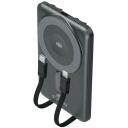 Rivacase Power Bank VA2607, 5000mAh, 15W беспроводная зарядка, 22.5W, 2 кабеля, встроенная подставка, зарядка iWatch