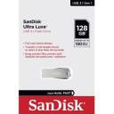 SanDisk USB флеш-накопитель SDCZ74-128G-G46, 128 ГБ, USB 3.2 Gen 1, скорость чтения 150 МБ/с, металлический корпус, без крышки