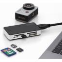 Digitus kar&scaron;u lasītājs, DA-70330-1, USB 3.0, 5 Gbps, atbalsta 2 kartes, Plug&Play, hot-swap