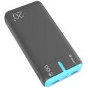 Tracer EnerGen 20000 mAh TRABAT47517, 20 000 mAh, 2xUSB-A, 1xUSB-C, 5V/2.4A, PD 20W, QC 3.0, vairāku ierīču uzlāde