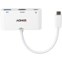 Lindy I/O keitiklis USB-C į HDMI 43340, HDMI 4K 3840x2160@30Hz, USB-C 1, USB 2.0 1, galia iki 100W