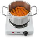 Tristar | Free standing table hob | KP-6185 | Number of burners/cooking zones 1 | Rotary | Black, White | Electric