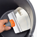 STAINLESS STEEL DRYWALL BUCKET SCOOP KNIFE 165mm/ SOFT GRIP HANDLE/ BLACK LINE AW30320BL AWTOOLS