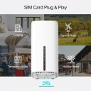 TP-Link Archer NX500 belaidis mar&scaron;rutizatorius Wi-Fi 6 AX3000 su 5G/4G SIM EasyMesh 2402 Mbps 5 GHz 574 Mbps 2.4 GHz Gigabit lizdai Balta