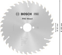 Ripzāģa disks 190x30 mm Optiline Wood, Rokas ripzāģiem PRO WOOD RIPZĀĢA ASMENS, 2608640616, BOSCH