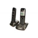Panasonic KX-TG2512 DECT tālrunis, KX-TG2512, 1,4 collu, 50 numuri, 18h sarunu laiks, 170h gaidī&scaron;anas laiks, 2 klausules