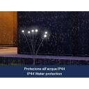 Beper Dārza lampa P207ILO104, 1.2 V, 6 spuldzes, IP44, Ni-MH 300 mAh, melna, plastmasa