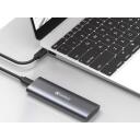 Sandberg Korpusas M.2+NVMe SSD 136-39, 1.8", 10Gb/s, aliuminis, USB-C, USB-A, prievadų i&scaron;pjovos
