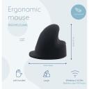 R-Go Tools Ergonomiline hiir R-Go HE Break RGOHELELAWL, 2400 DPI, 5 nuppu, Bluetooth, aku, must