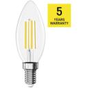 Emos LED lemputė Filament Candle ZF3A43, 3,8 W, 806 lm, E14, 230 V, 50 000 valandų, neutrali balta, A klasė