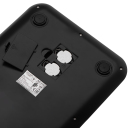 Compact and convenient digital kitchen scale with tempered glass surface LCD display and 1g graduation Black AD3183B Adler